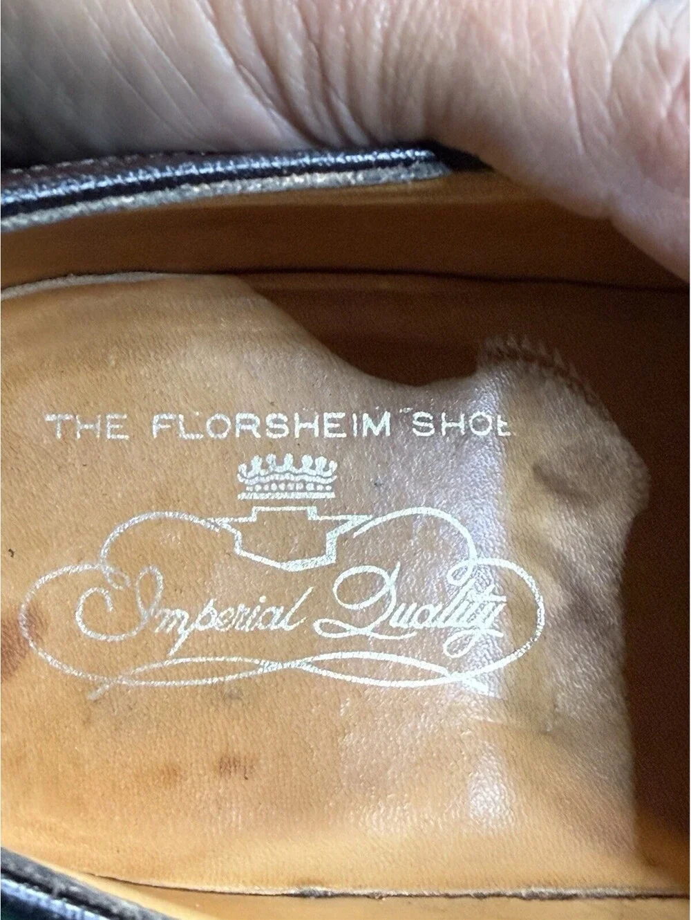 Vtg 1960s Florsheim Imperial 93605 Shell Cordovan Longwing 10.5 3E Green Lab